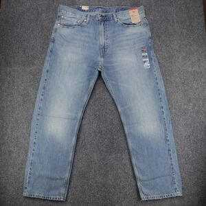 Levis 505 Regular Fit Jeans Mens 40x30 Light Wash Blue Denim 00505-1277 NWT
